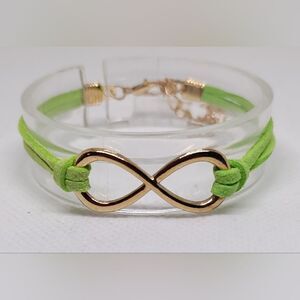 Women's bracelet infinity green‎ new e57